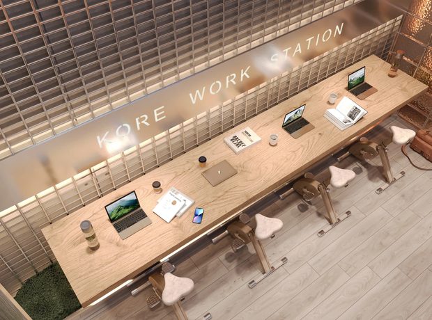 KORE Work Station وكبائن عمل في الحديقة